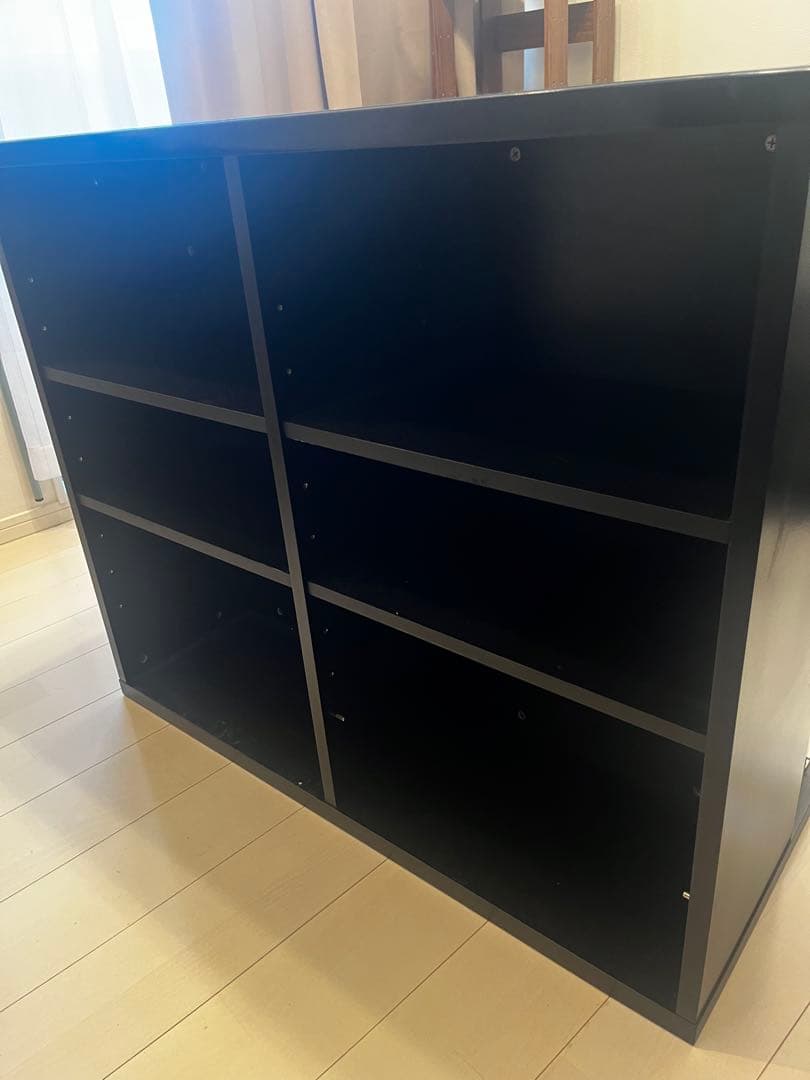 レンガ模様 バーカウンター ガラス天板付き