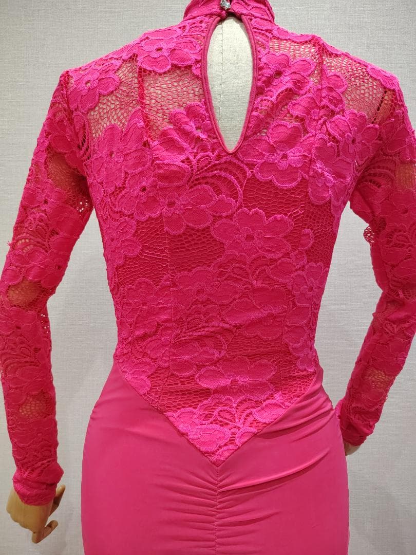 DanceAmerica製 1回着用のみ ウェア ピンク 7-9号相当 送料込