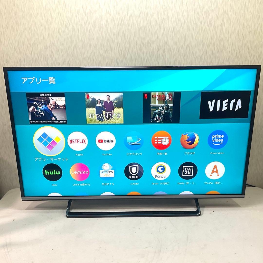【kyoko】4Kパネル40型パナソニック スマートテレビ ネット接続可能