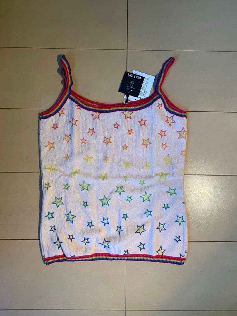 HYSTERIC GLAMOUR 90s 新品　初期　星　レインボーニットキャミ