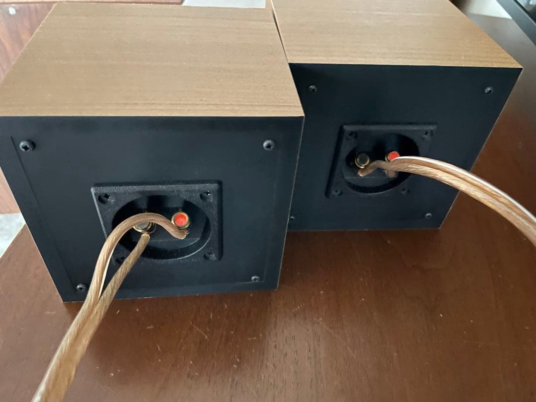 キューブJRスピーカー3インチフルレンジ 高音質 木目調