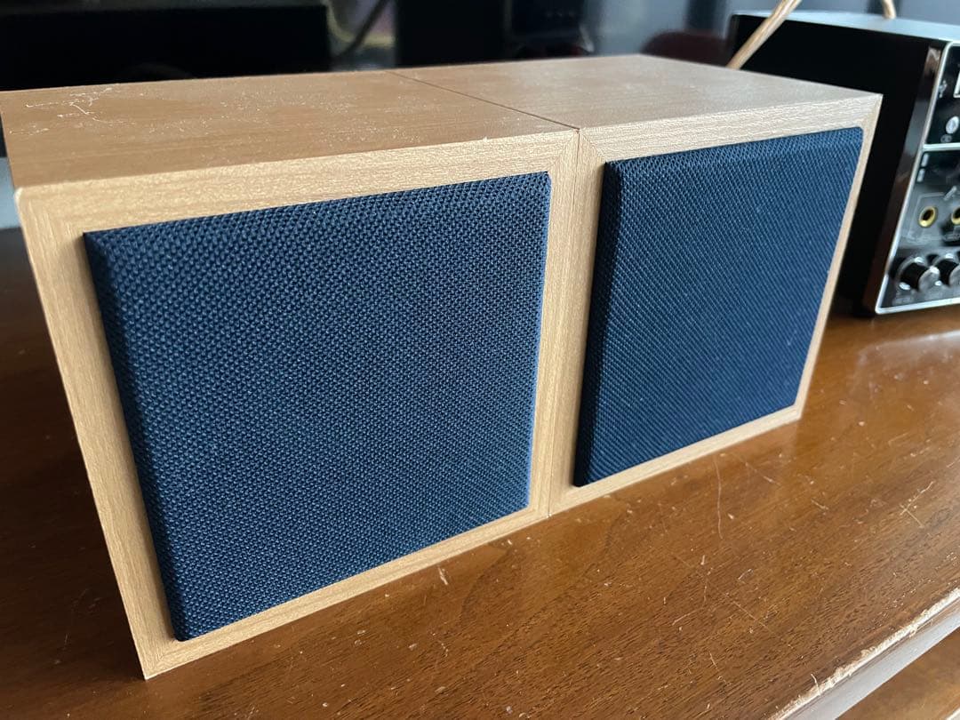 キューブJRスピーカー3インチフルレンジ 高音質 木目調