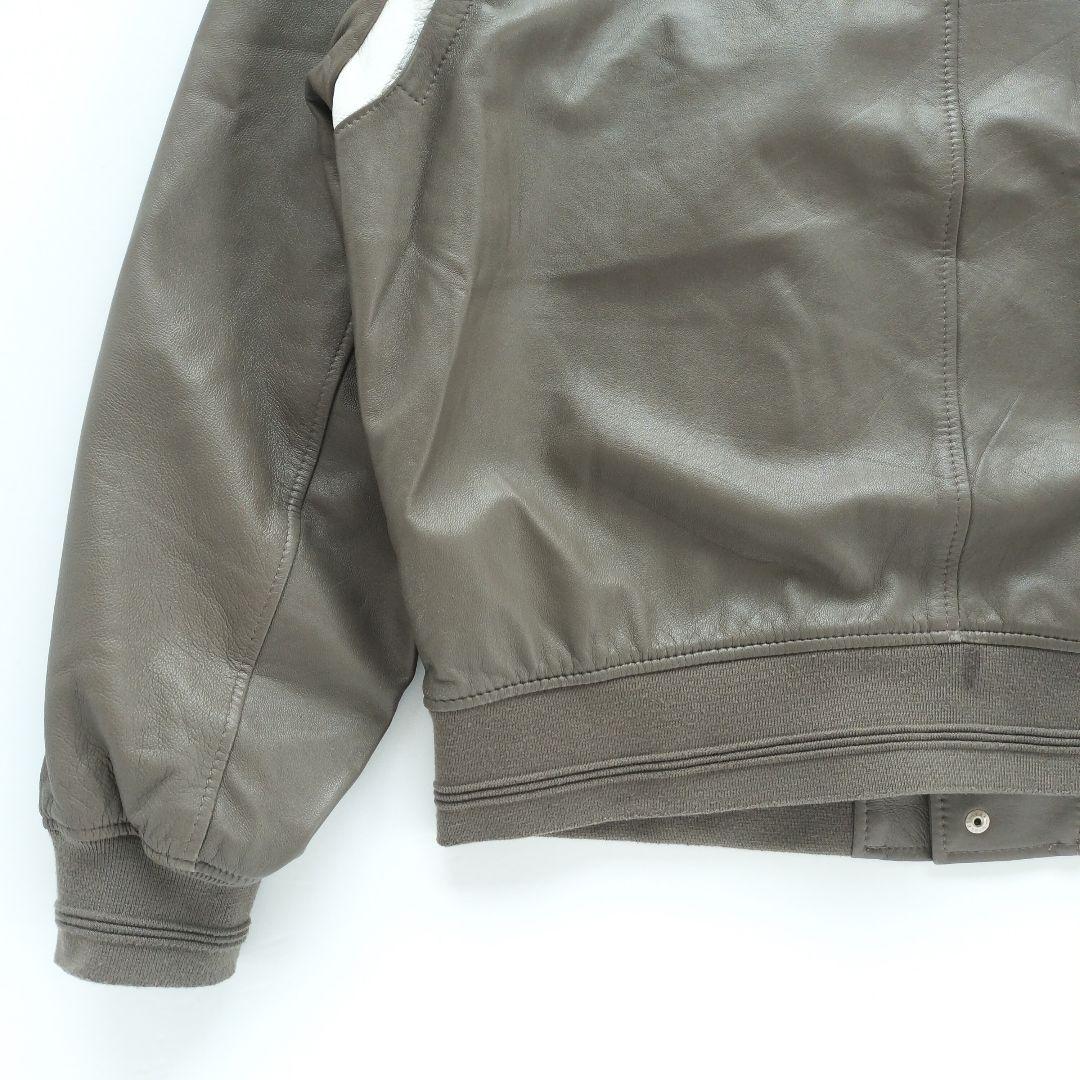 ドフジェーソン ラムスキン レザージャケット トープ【Ｌ】