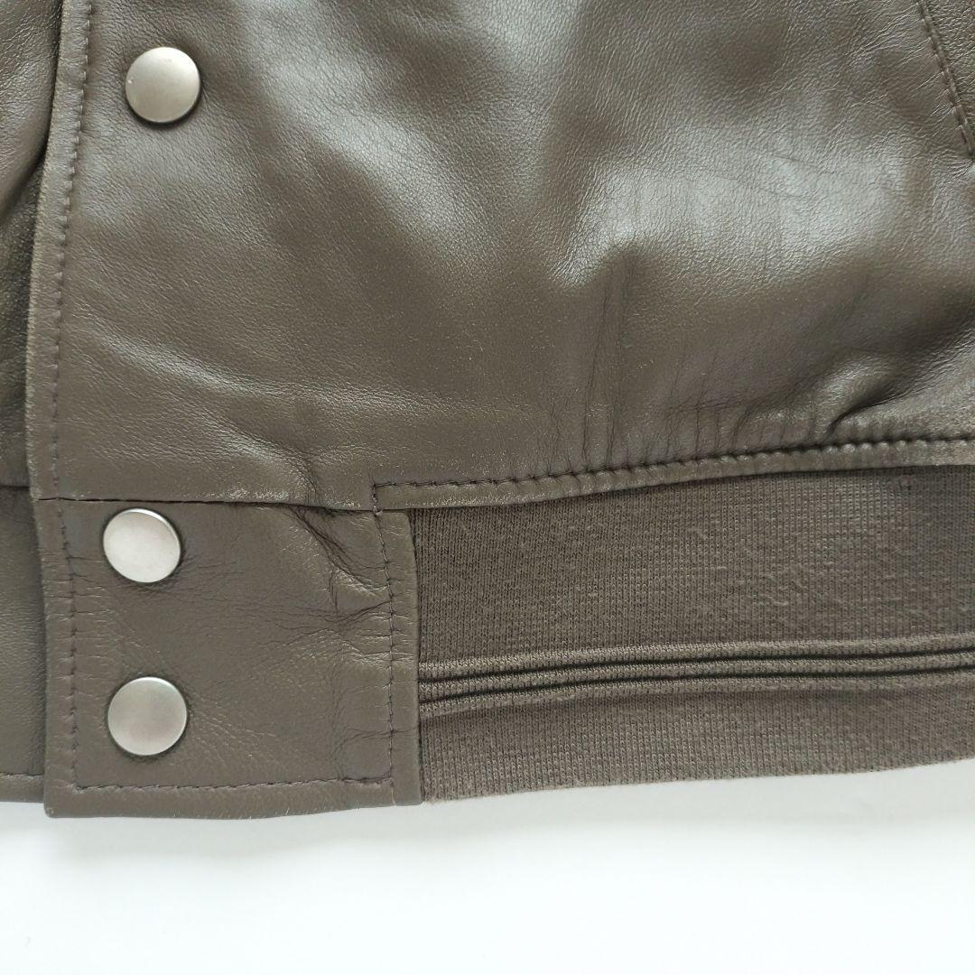 ドフジェーソン ラムスキン レザージャケット トープ【Ｌ】
