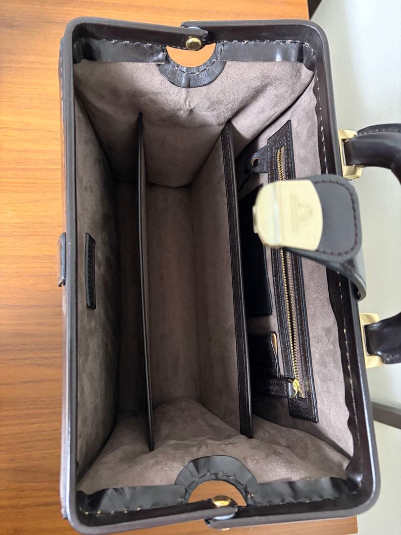 ココマイスター ブライドル ダレスバッグミニ Brown