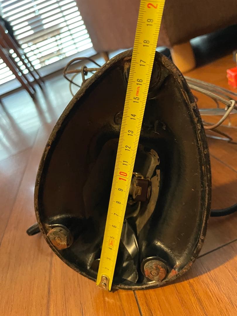 ヴィンテージ 卓上扇風機 3枚羽根 黒