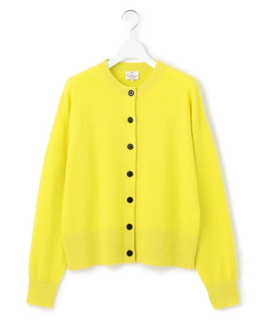 新品　23区 今季　ピュアカシミヤ クルーネック カーディガン　38