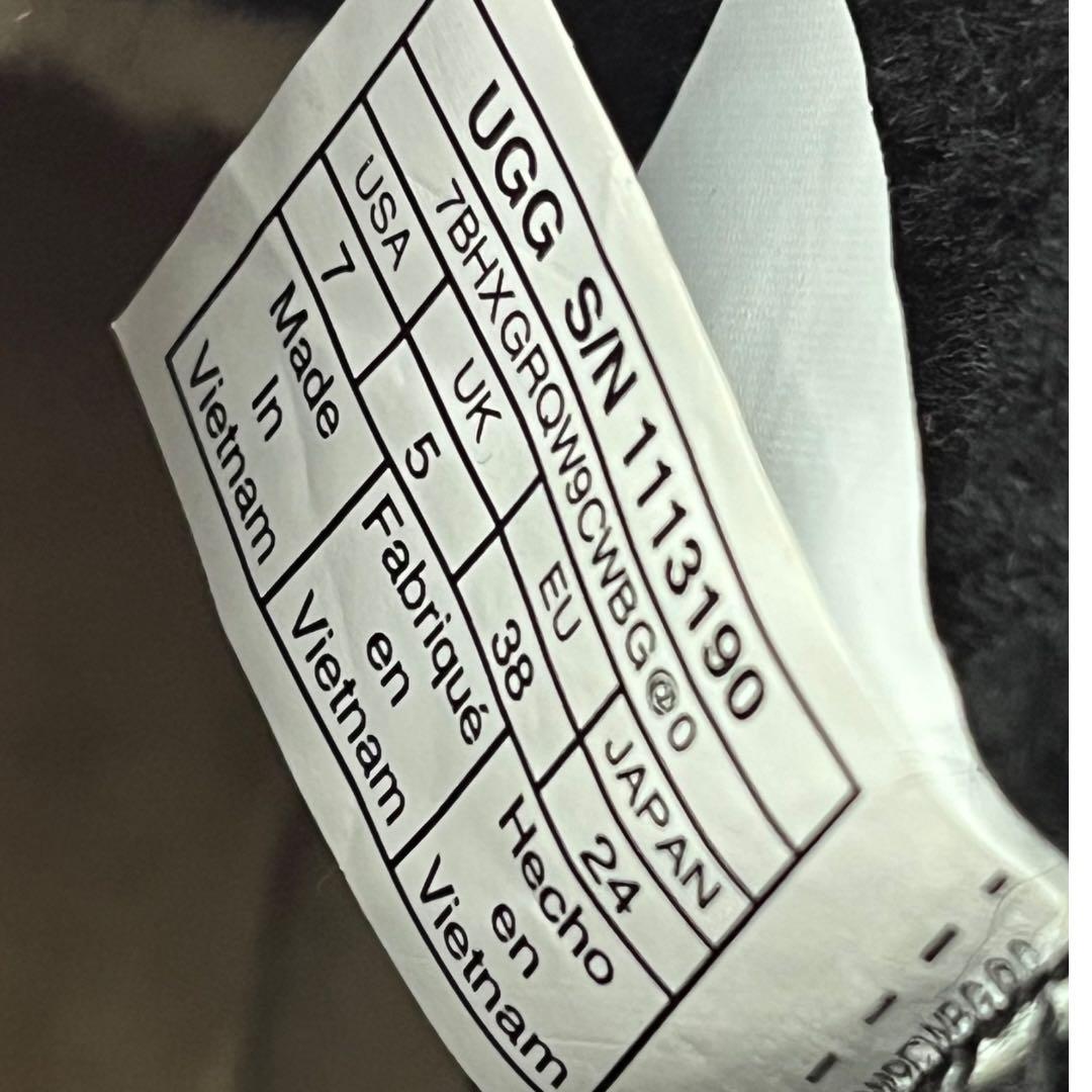 MT様綺麗　アグ　UGG クラッシッククリアミニ　レインブーツ　ブラック24cm