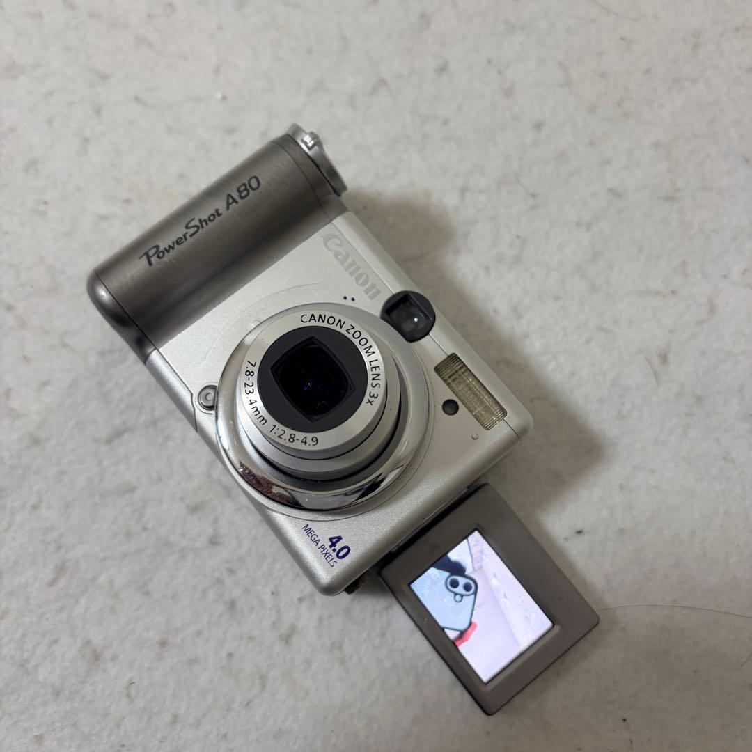 Canon PowerShot A80 デジカメ PC1059 自撮り対応 単三