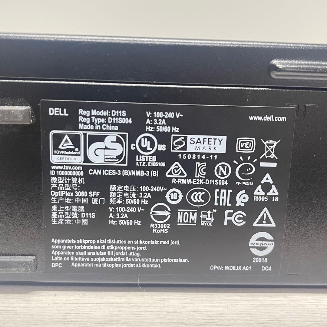 Windowsデスクトップ Dell OptiPlex 3060 i5-8500 8GB SSD256GB