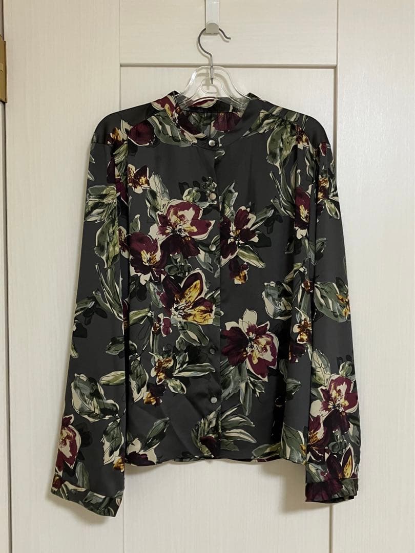 【NOBLE】ノーブル スモーキーフラワープリントシャツ