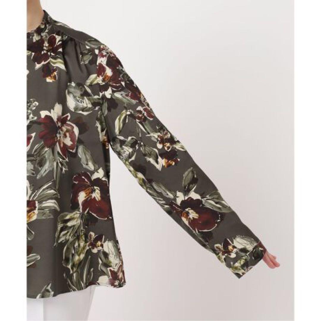 【NOBLE】ノーブル スモーキーフラワープリントシャツ