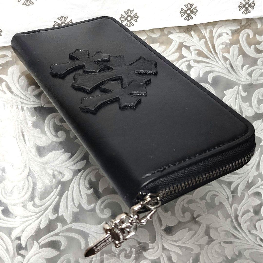 本革セメタリークロス レザー ロングウォレット / ラウンドファスナー長財布