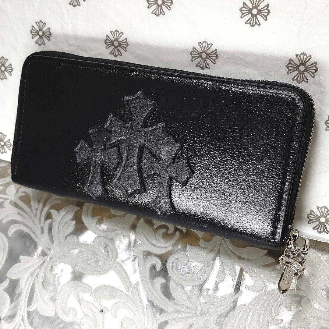 本革セメタリークロス レザー ロングウォレット / ラウンドファスナー長財布