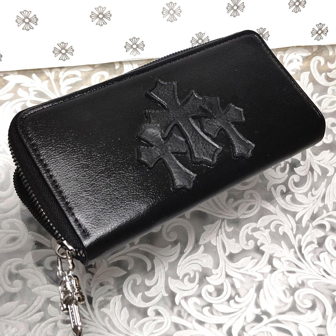 本革セメタリークロス レザー ロングウォレット / ラウンドファスナー長財布