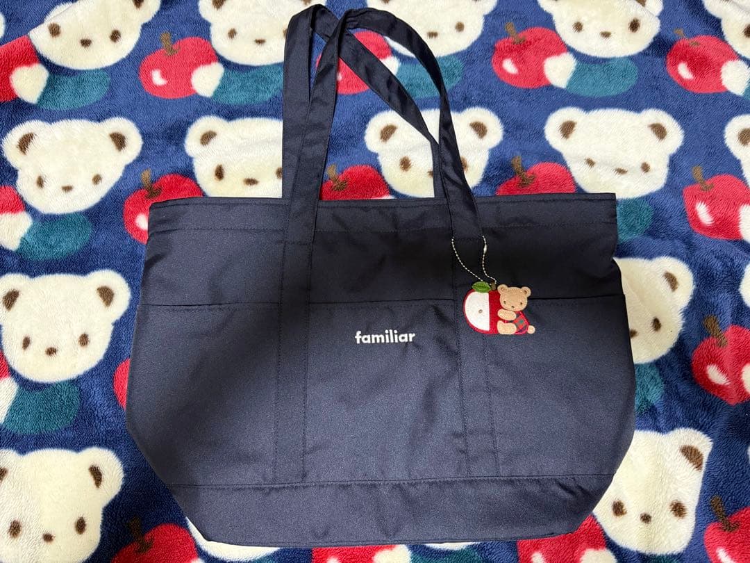 familiar マザーズバッグ （赤系ファミリア チェック）