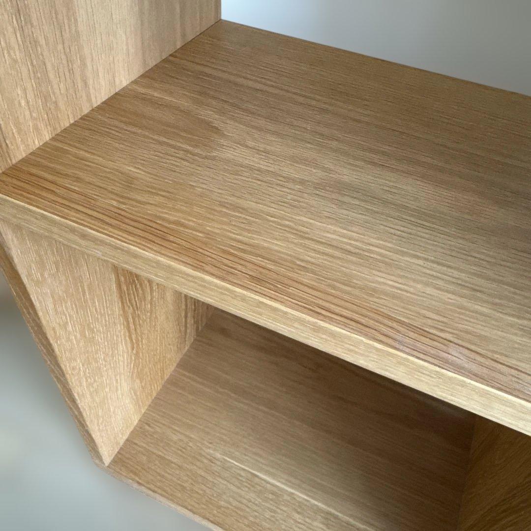 無印良品 スタッキングシェルフ 2×2 オーク