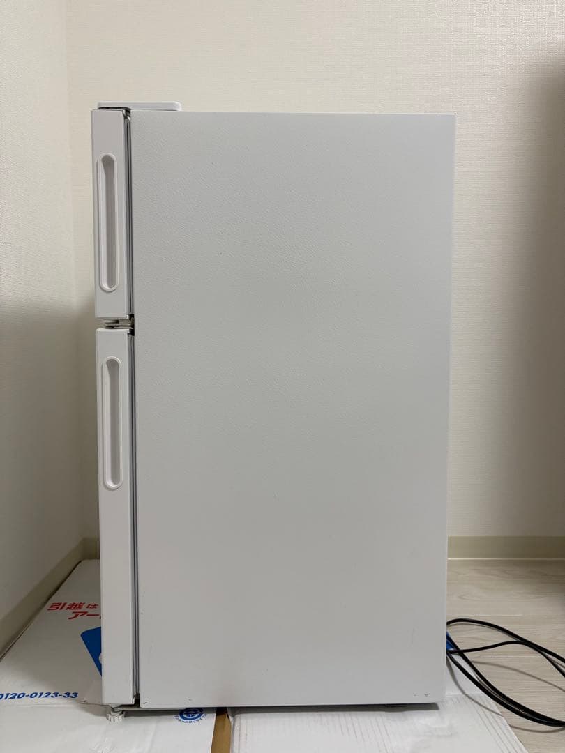 【2020年製／MAXZEN】小型冷蔵庫2ドア87L／JR087ML01WH