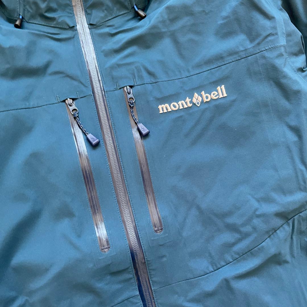 極美品 モンベル 3in1 フォールラインパーカ ナイロンジャケット Lサイズ