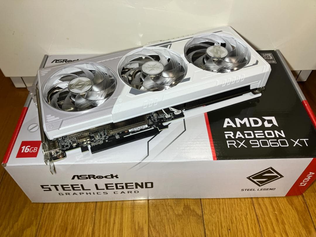 グラフィックボード・グラボ・ビデオカード ASRock Radeon RX 9060XT 16GB steellegend