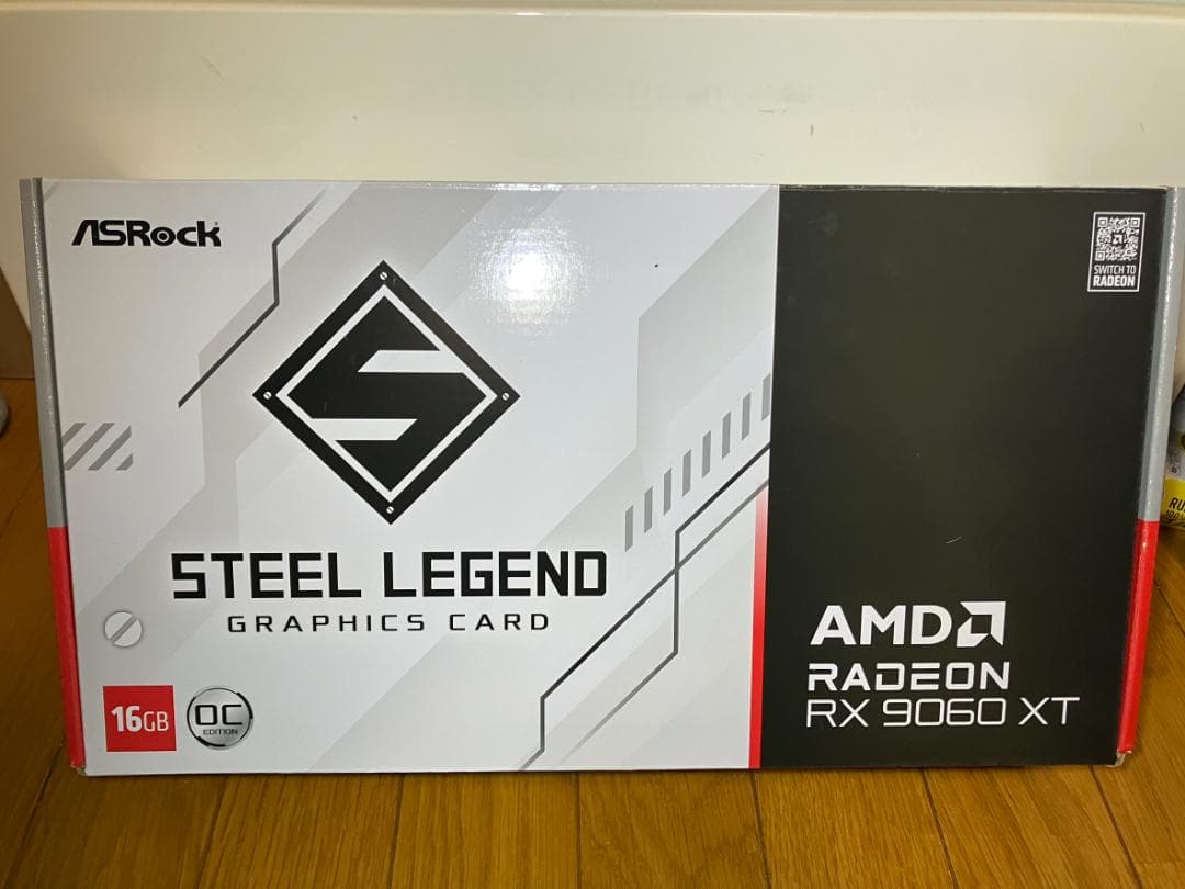 グラフィックボード・グラボ・ビデオカード ASRock Radeon RX 9060XT 16GB steellegend