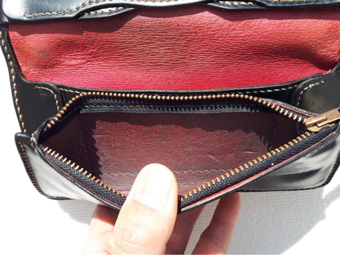 最終※フラットヘッド 最高級 コードバン レザー 925 コンチョ ウォレット