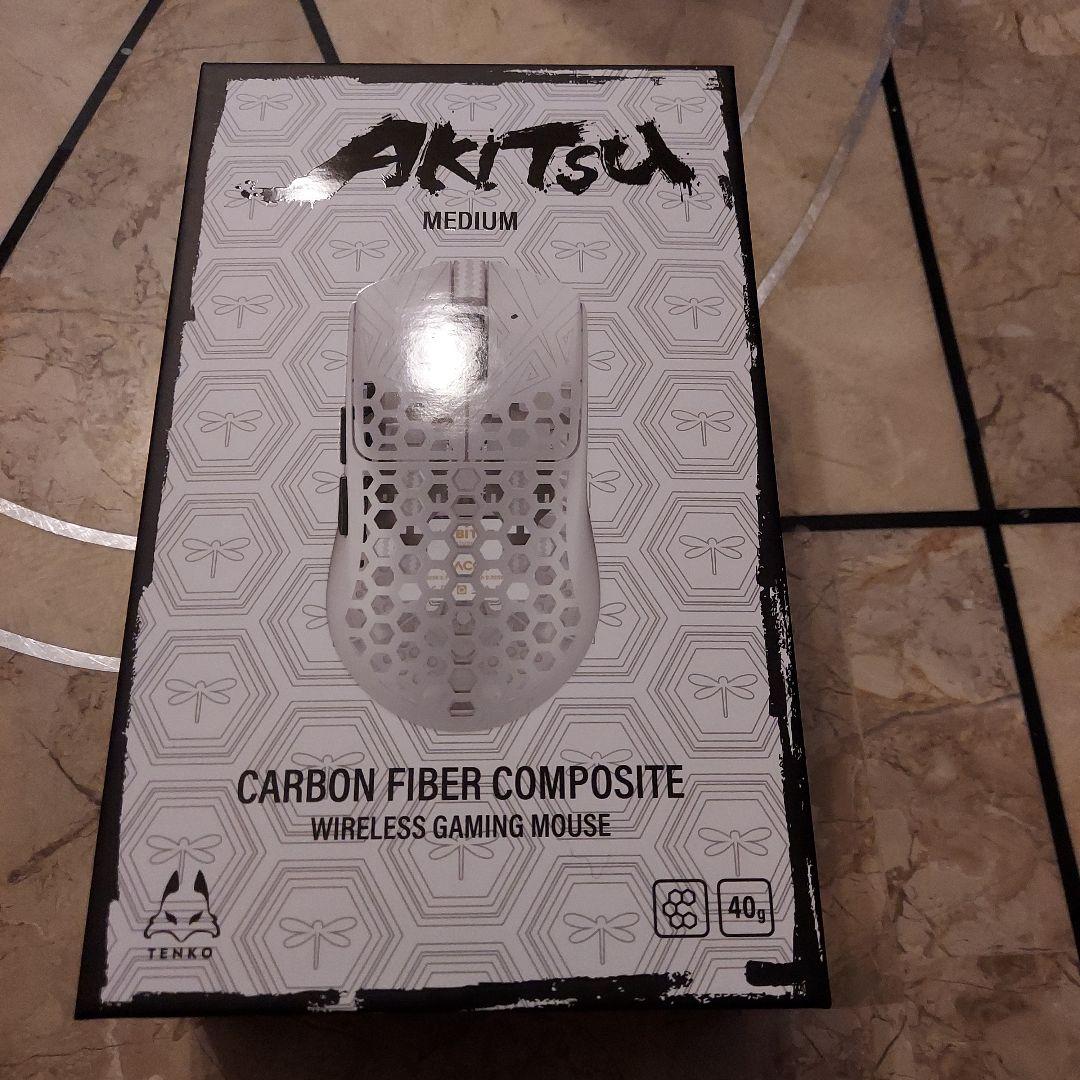 マウス・トラックボール AKITSU MEDIUM White