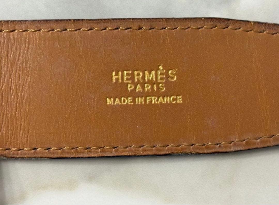HERMES Hベルト ゴールド