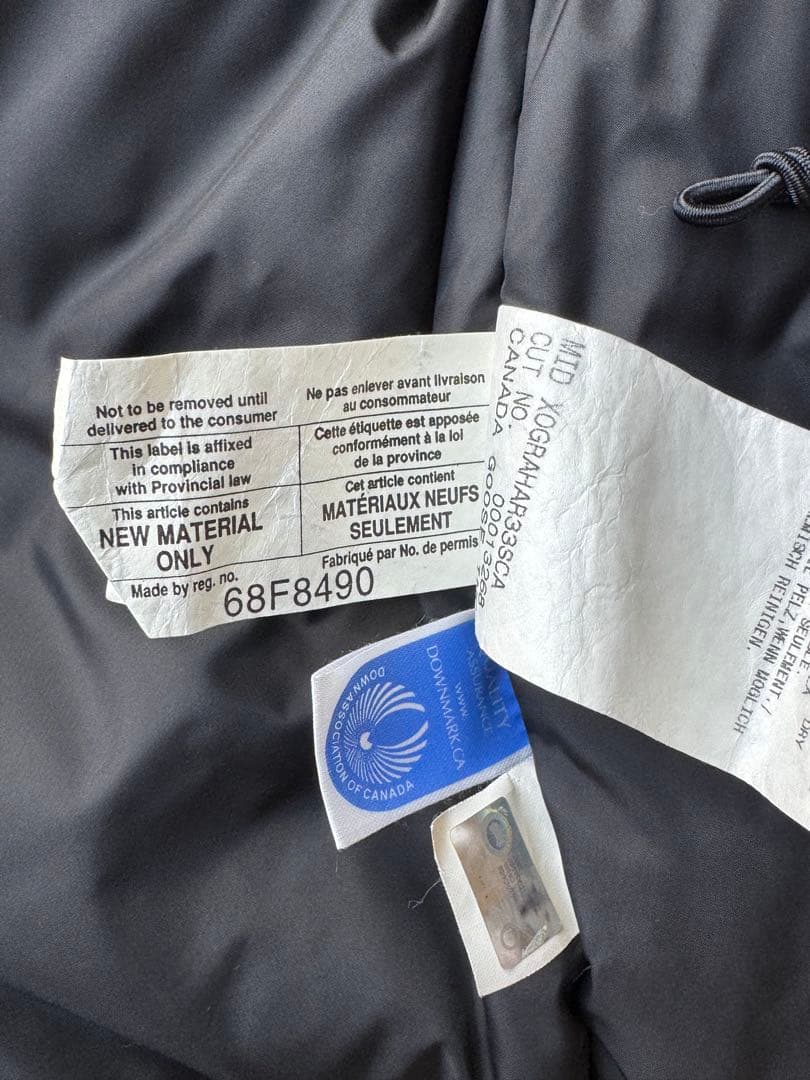 けいた カナダグース　ファー付きフード ブラックダウンジャケット　XS