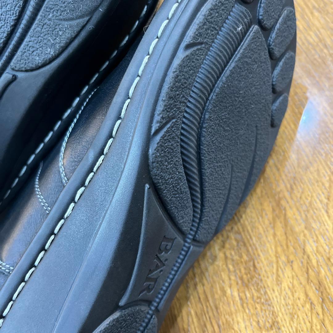 ドイツ.BAR(ベアー)ショートブーツ黒本革レザー24.0cm定価¥55000