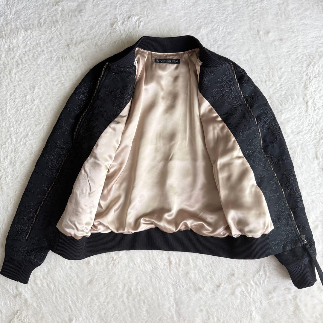 【極美品】 VIVIENNE TAM 刺繍 ブルゾン 総柄 チャイナ ジャケット