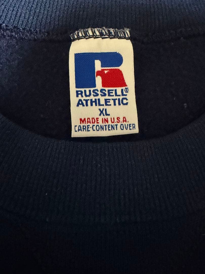 90s USA russel athletic スウェット　ネイビー　XL