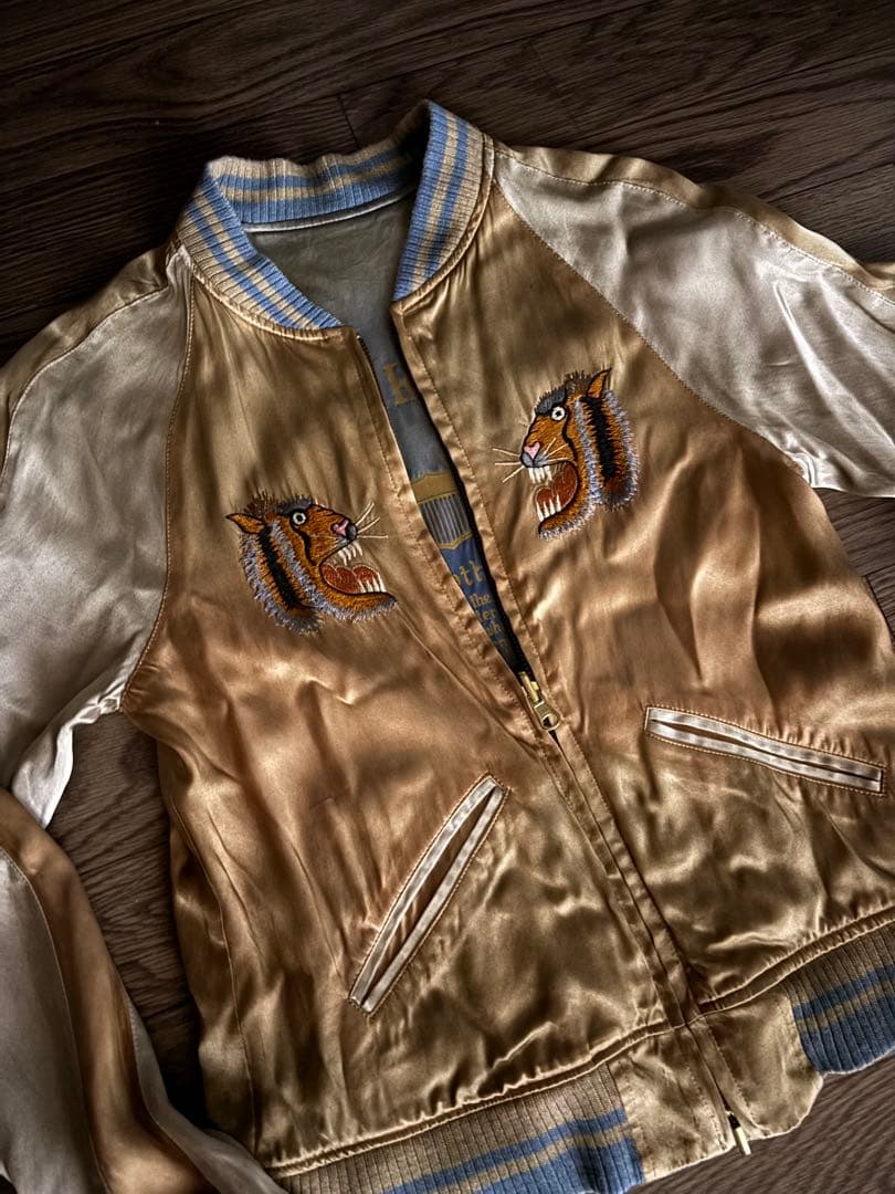 極美品✨ 90s ~00s スカジャン 別珍 リバーシブル FFA ジャケット