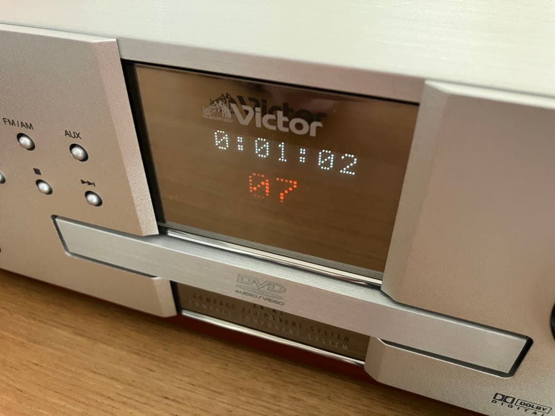 Victor ビクター　ウッドコーン EX-A1 コンパクトコンポ　リモコン付き