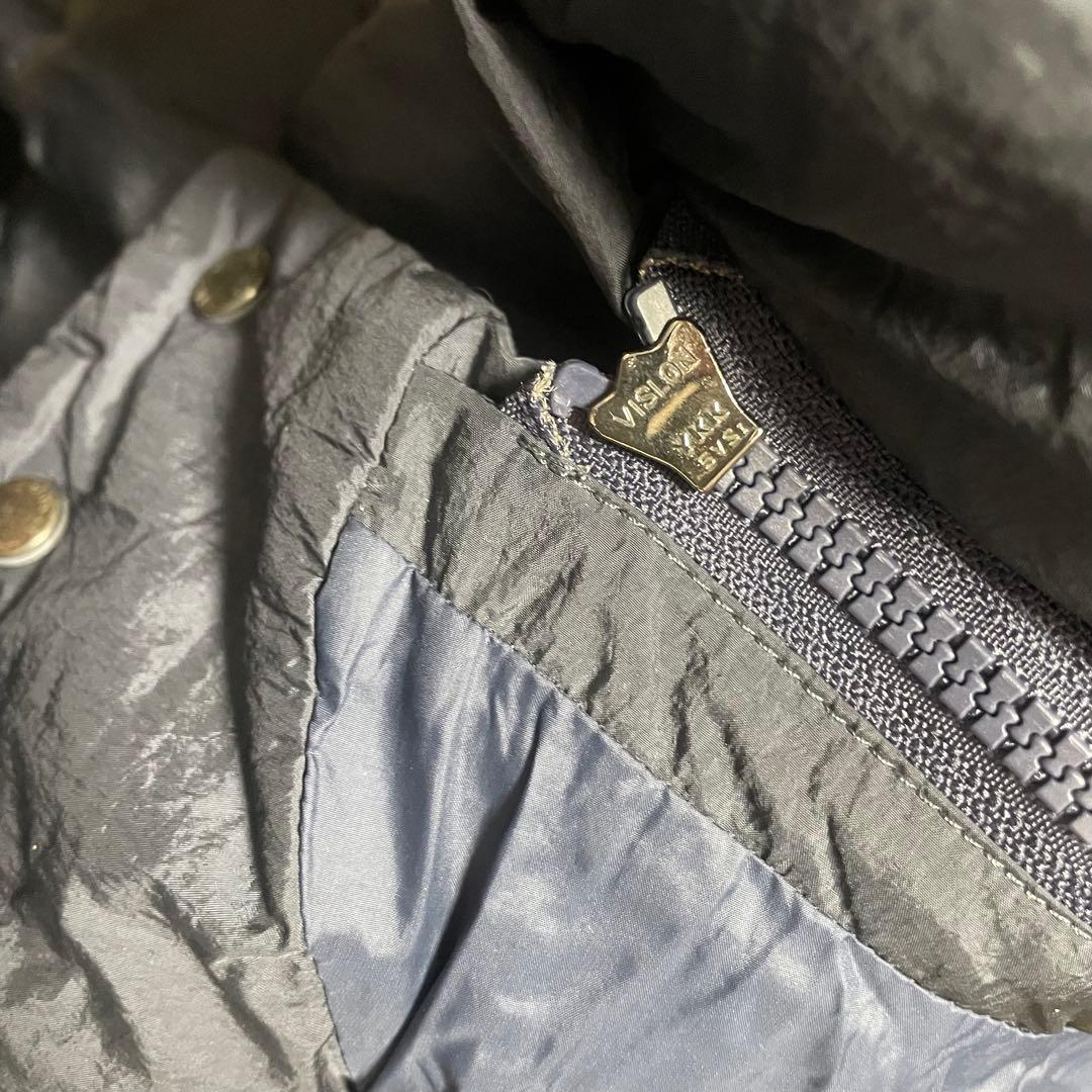 タトラス　ダウン　ネイビー　ロング　LTA17A4496 ポリテアマ　01