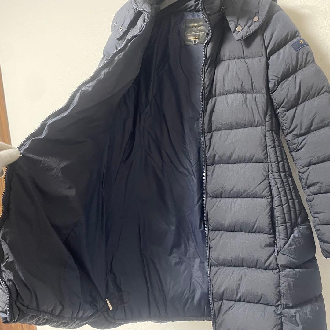 タトラス　ダウン　ネイビー　ロング　LTA17A4496 ポリテアマ　01