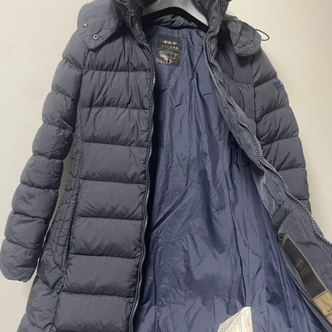 タトラス　ダウン　ネイビー　ロング　LTA17A4496 ポリテアマ　01