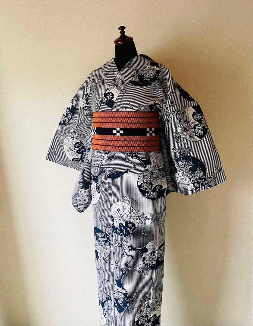 K*✧様 浴衣、ミンサー半幅帯　セット