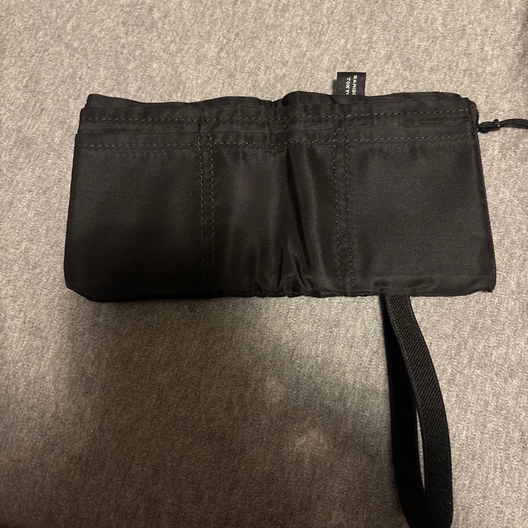 【美品】タイトブース ナイロン コンパクト 財布 ウォレット 黒