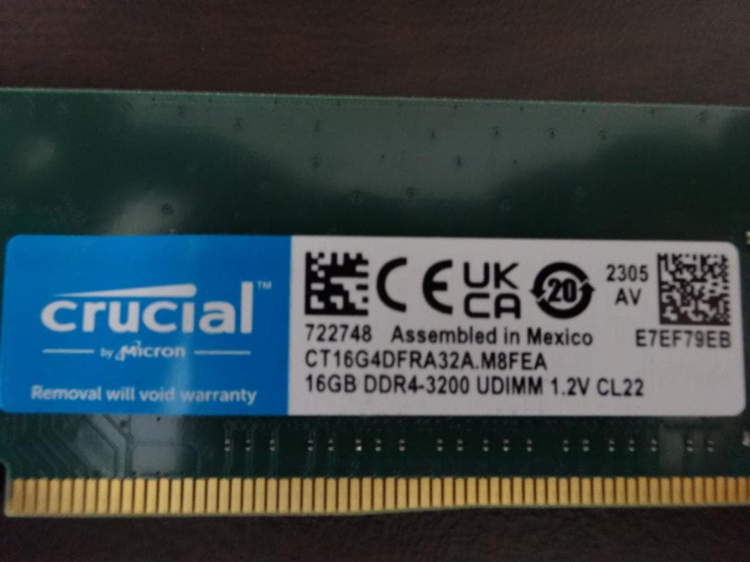 Crucial DDR4-3200 メモリ 16GB×2 32GB