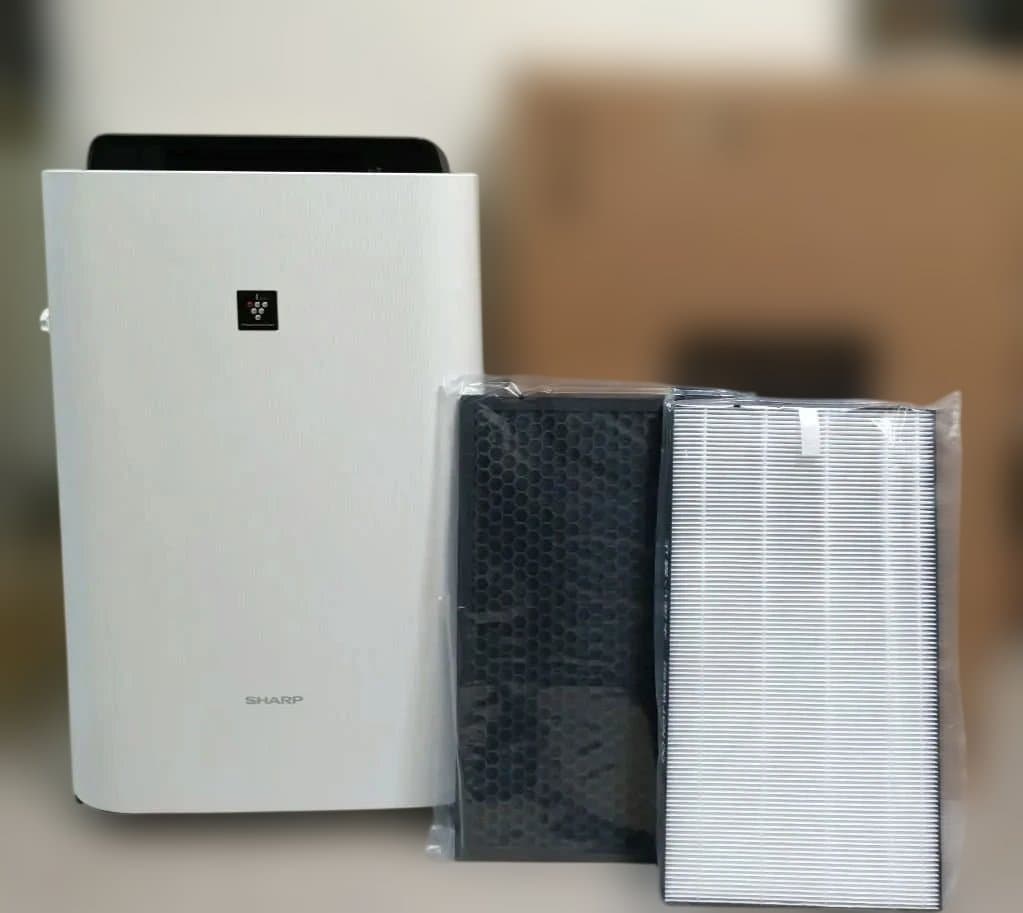 美品! 新品フィルター付 SHARP シャープ　加湿空気清浄機 KC-J50-W