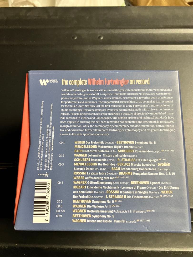 ヴィルヘルム・フルトヴェングラー 正規レコード用録音集大成　（55CD）