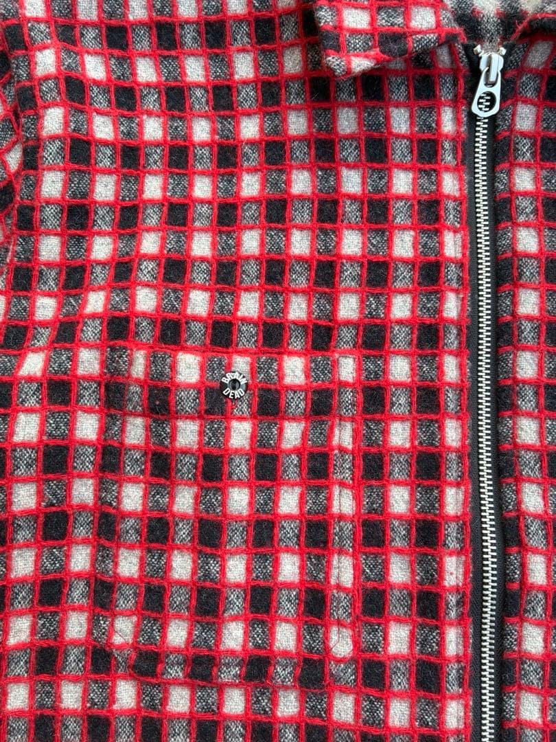 ジャケット・アウター Brain Dead CHECK MATE FLANNEL ZIP SHIRT
