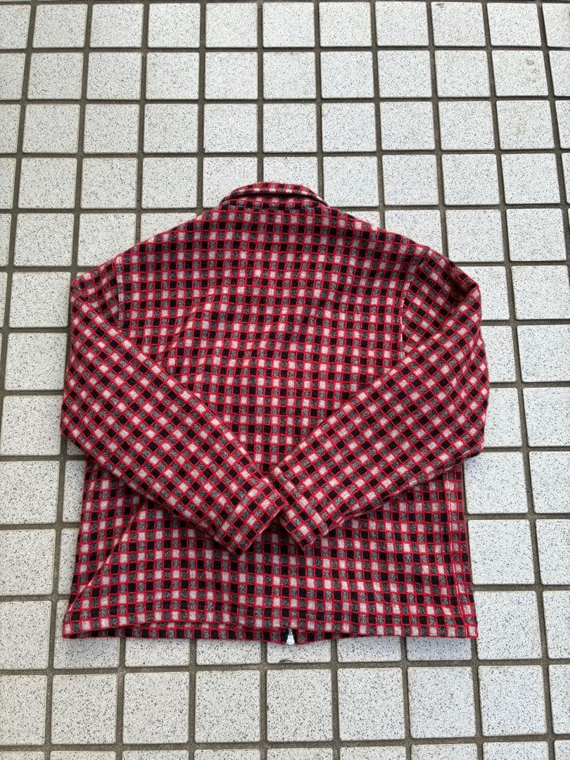 ジャケット・アウター Brain Dead CHECK MATE FLANNEL ZIP SHIRT