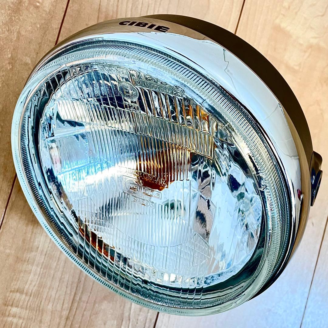 当時物 シビエ 凹み ヘッドライト CIBIE 美品 マーシャル