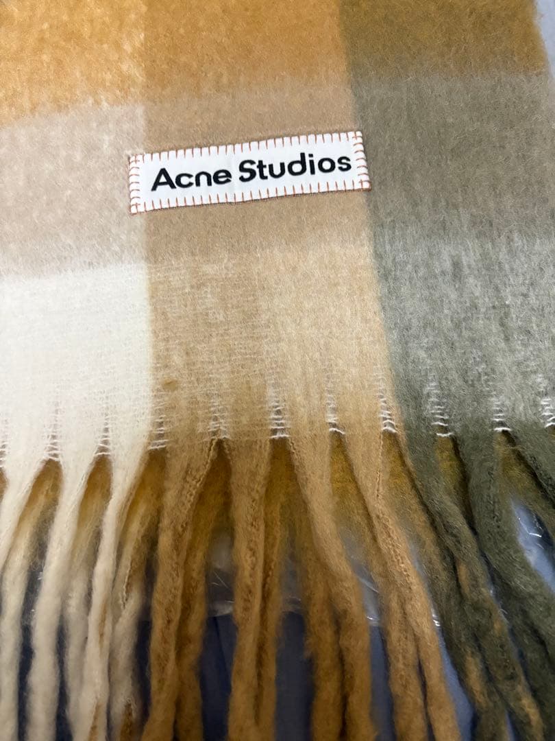 m*p様 Acne Studios モヘアチェックスカーフ　マフラー美品