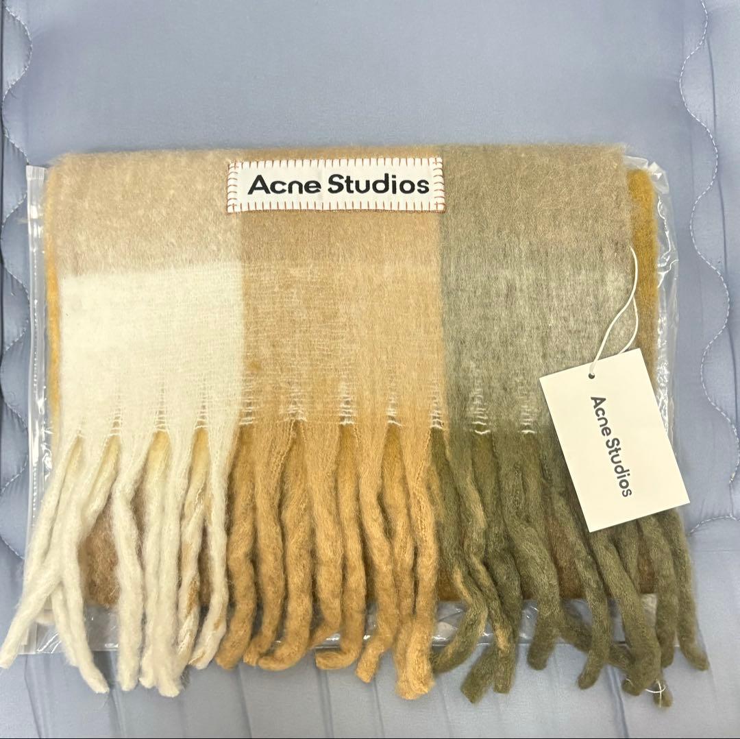 m*p様 Acne Studios モヘアチェックスカーフ　マフラー美品