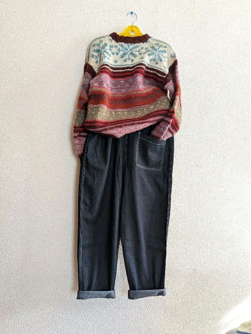 【新品/未使用】OHLALA インディゴ　デザインパンツ