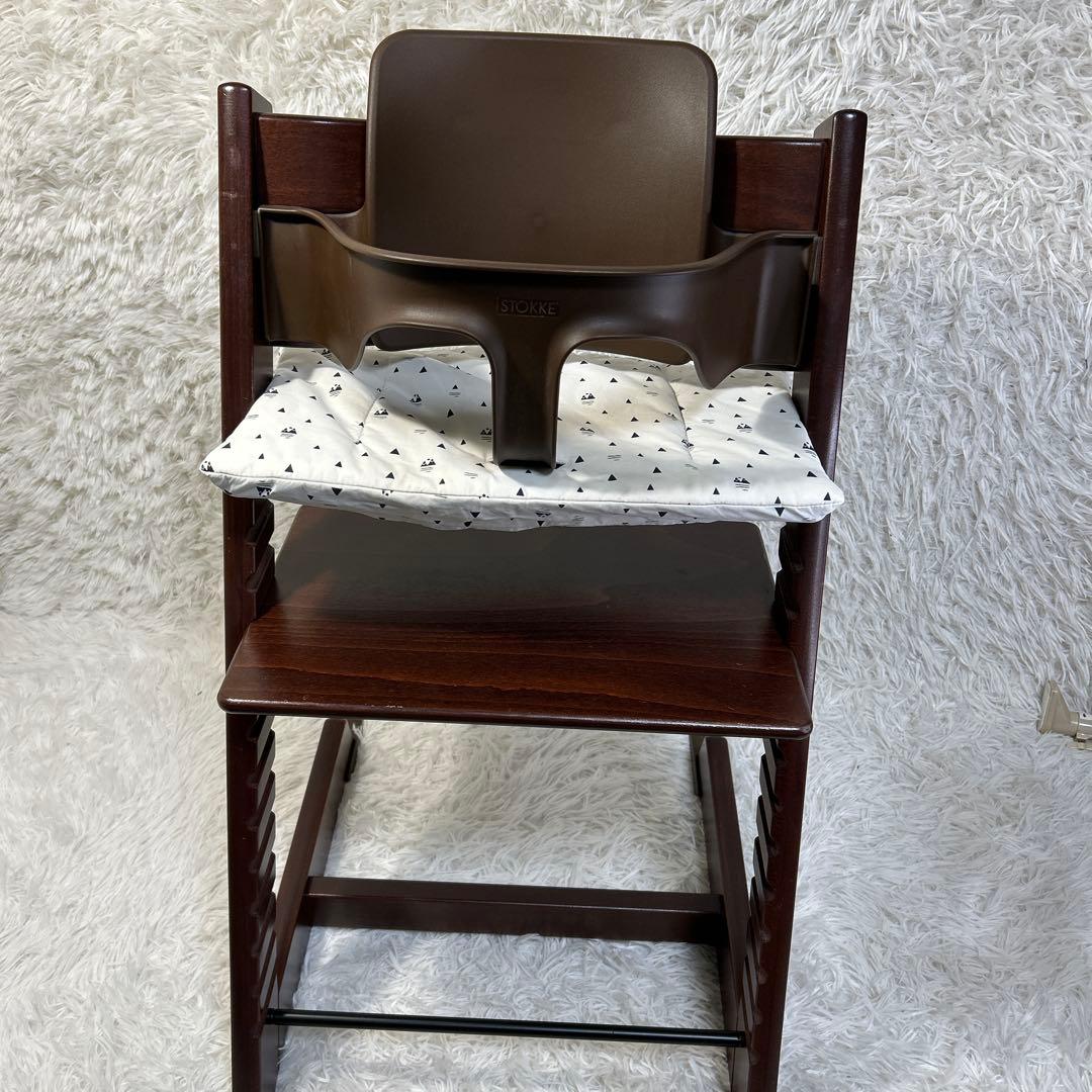 ストッケ トリップ トラップ ベビーチェア+ベビーセット ウォールナットブラウン