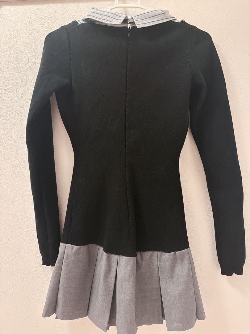 darich ダーリッチ シャツドッキングニットミニワンピース